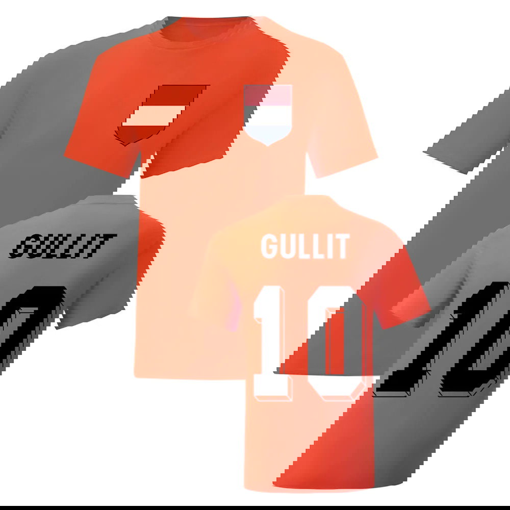 Ruud Gullit Holland National Hero Tee\'s (Orange)