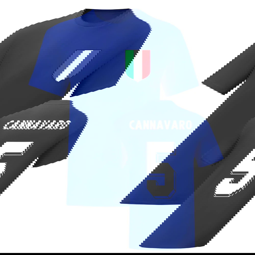 Fabio Cannavaro Italy National Hero Tee\'s (Blue)