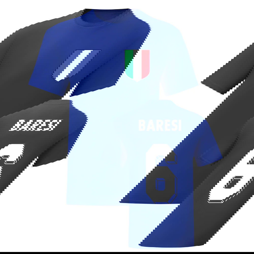 Franco Baresi Italy National Hero Tee\'s (Blue)