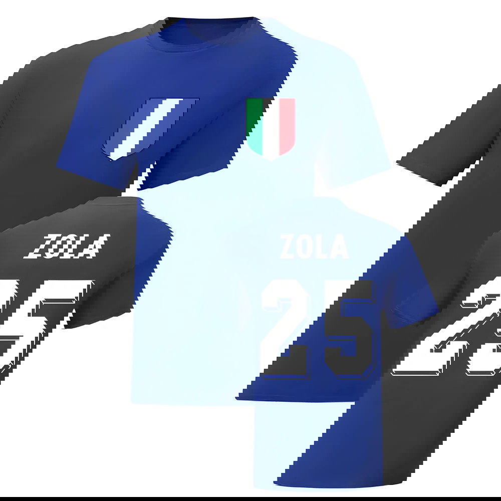 Gianfranco Zola Italy National Hero Tee\'s (Blue)