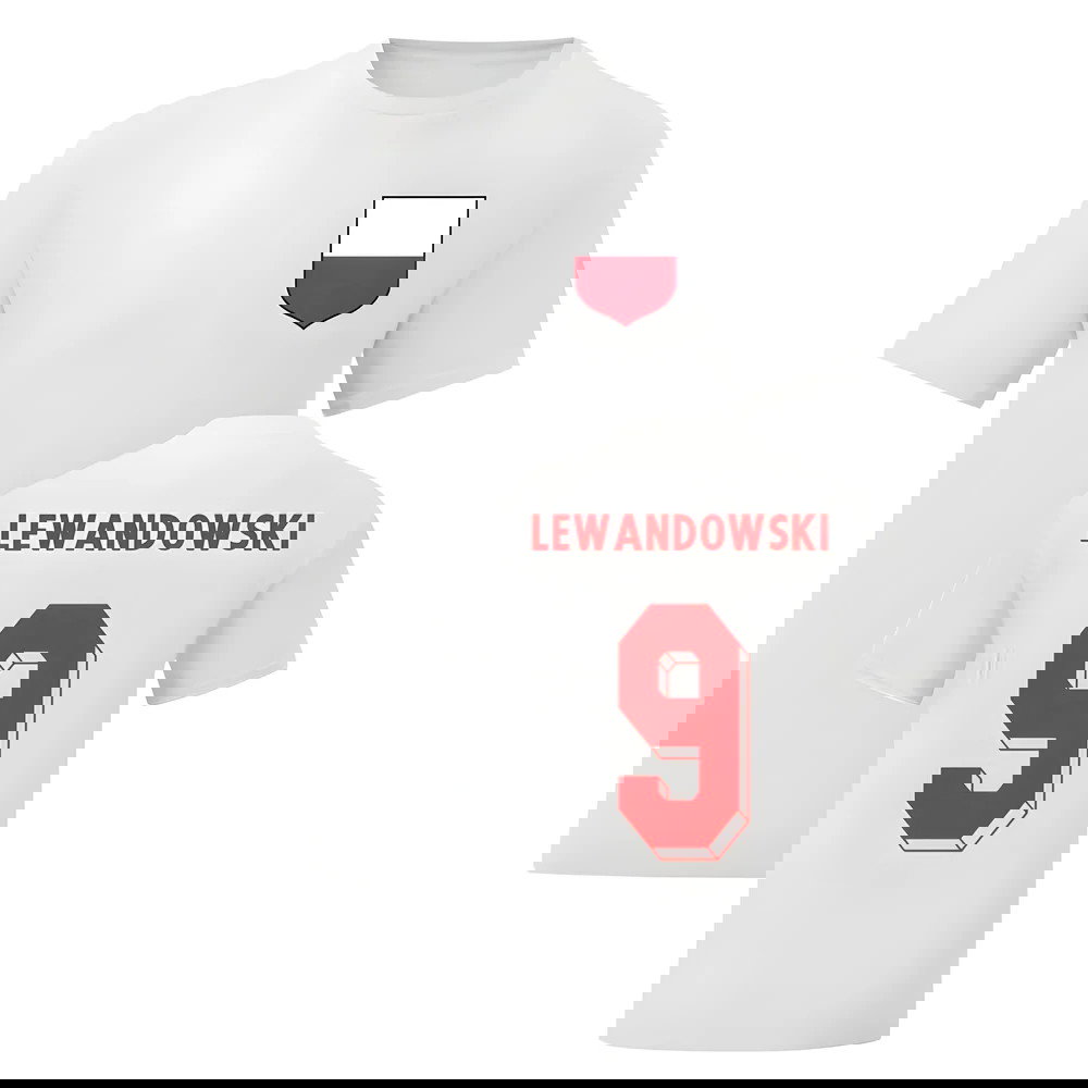 Robert Lewandowski Poland National Hero Tee (White)