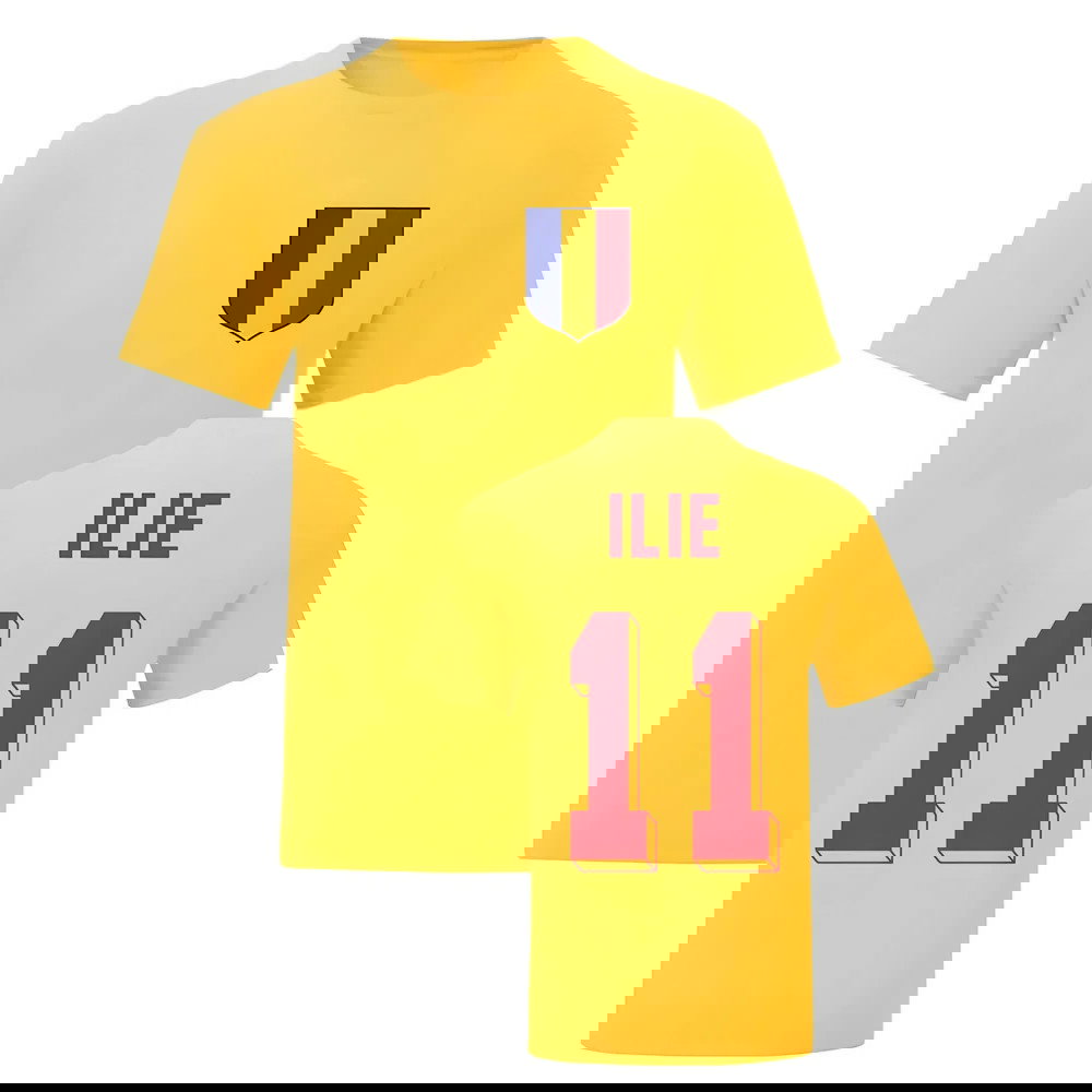 Adrian Ilie Romania National Hero Tee (Yellow)