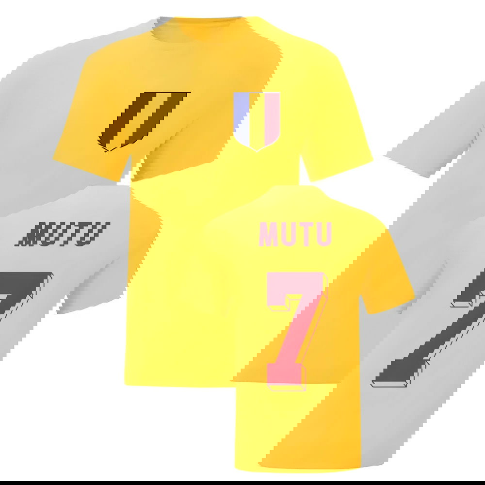 Adrian Mutu Romania National Hero Tee (Yellow)
