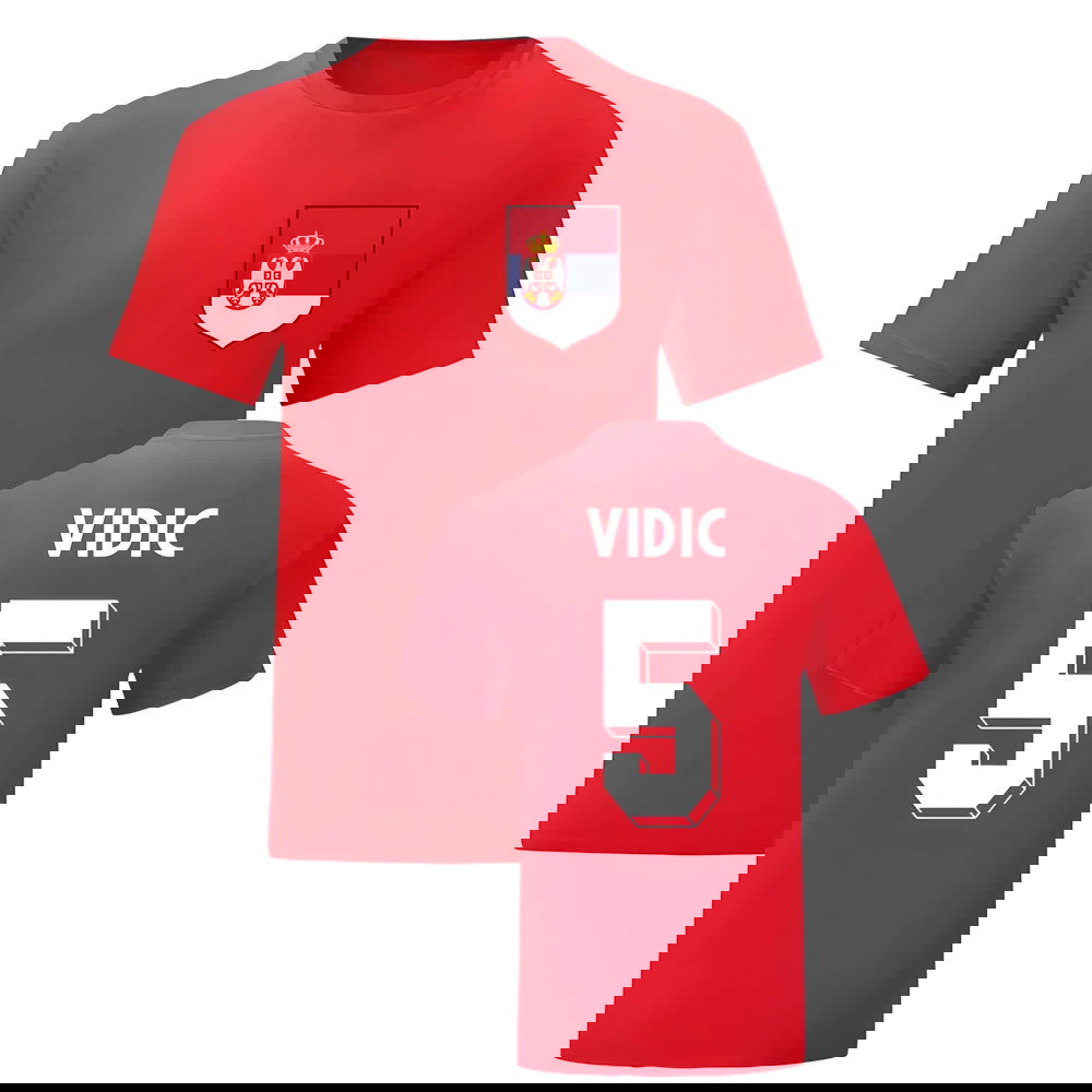 Nemanja Vidic Serbia National Hero Tee (Red)