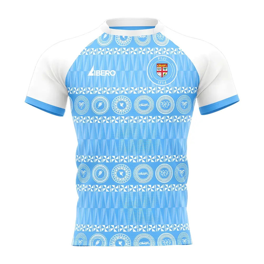  2025-2026 Fiji Concept Home Rugby Shirt Adult Short Sleeve (Your Name)
