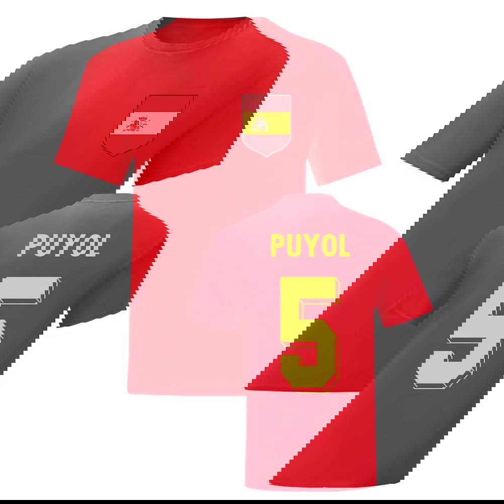 Carles Puyol Spain National Hero Tee (Red)