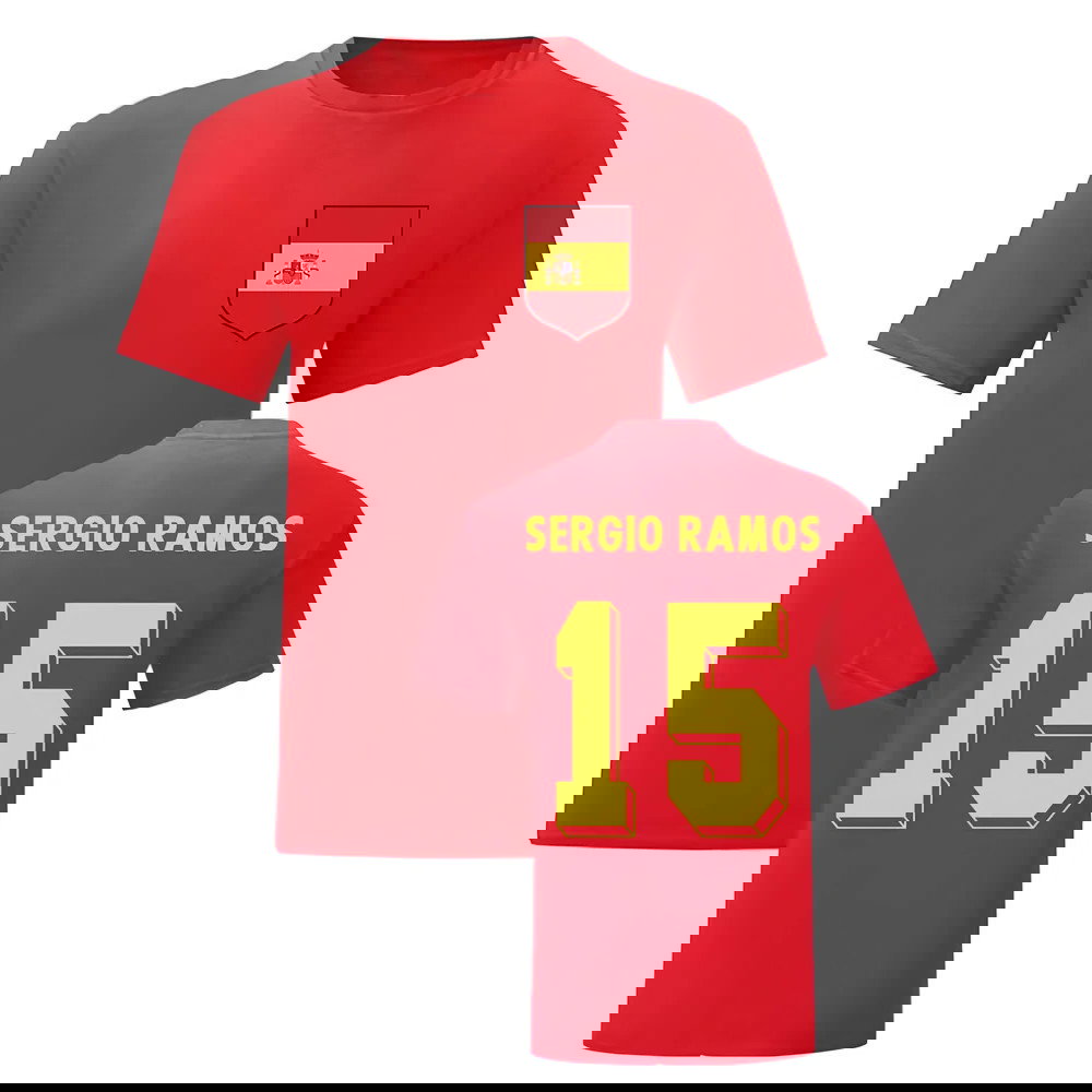 Sergio Ramos Spain National Hero Tee (Red)