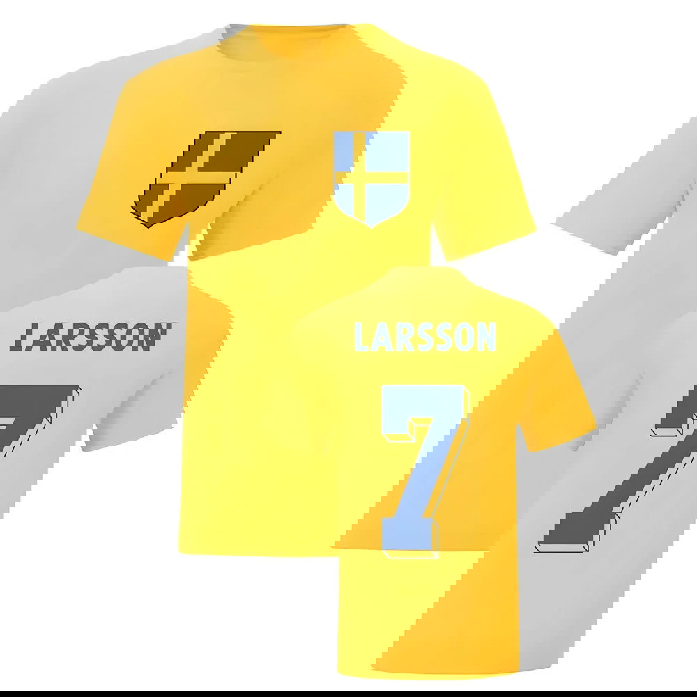 Henrik Larsson Sweden National Hero Tee (Yellow)