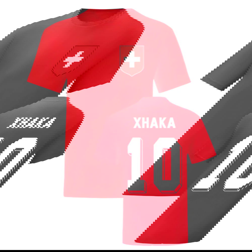 Granit Xhaka Switzerland National Hero Tee (Red)