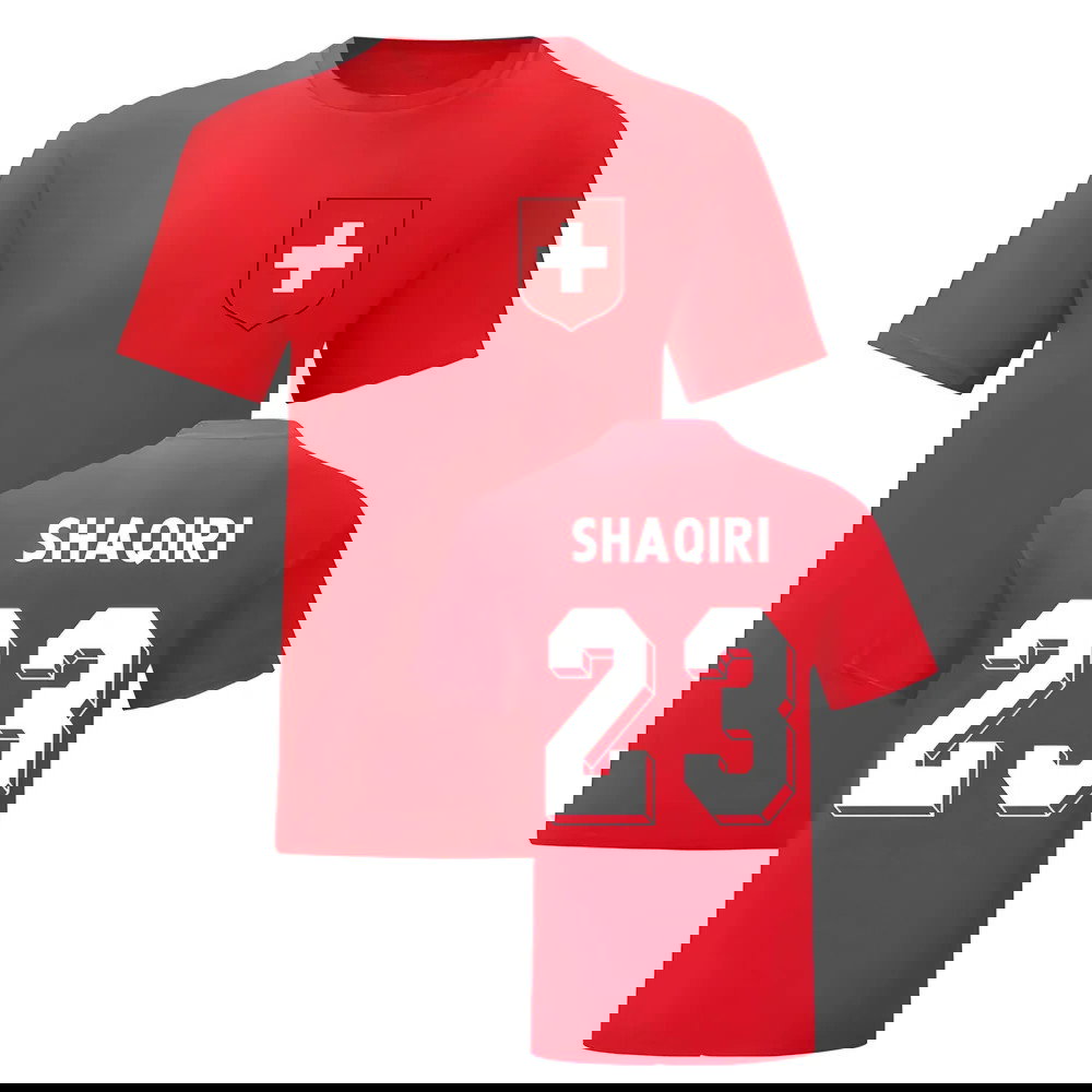 Xherdan Shaqiri Switzerland National Hero Tee (Red)