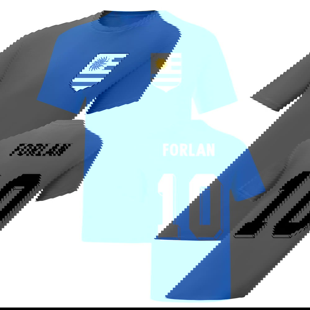 Diego Forlan Uruguay National Hero Tee (Blue)