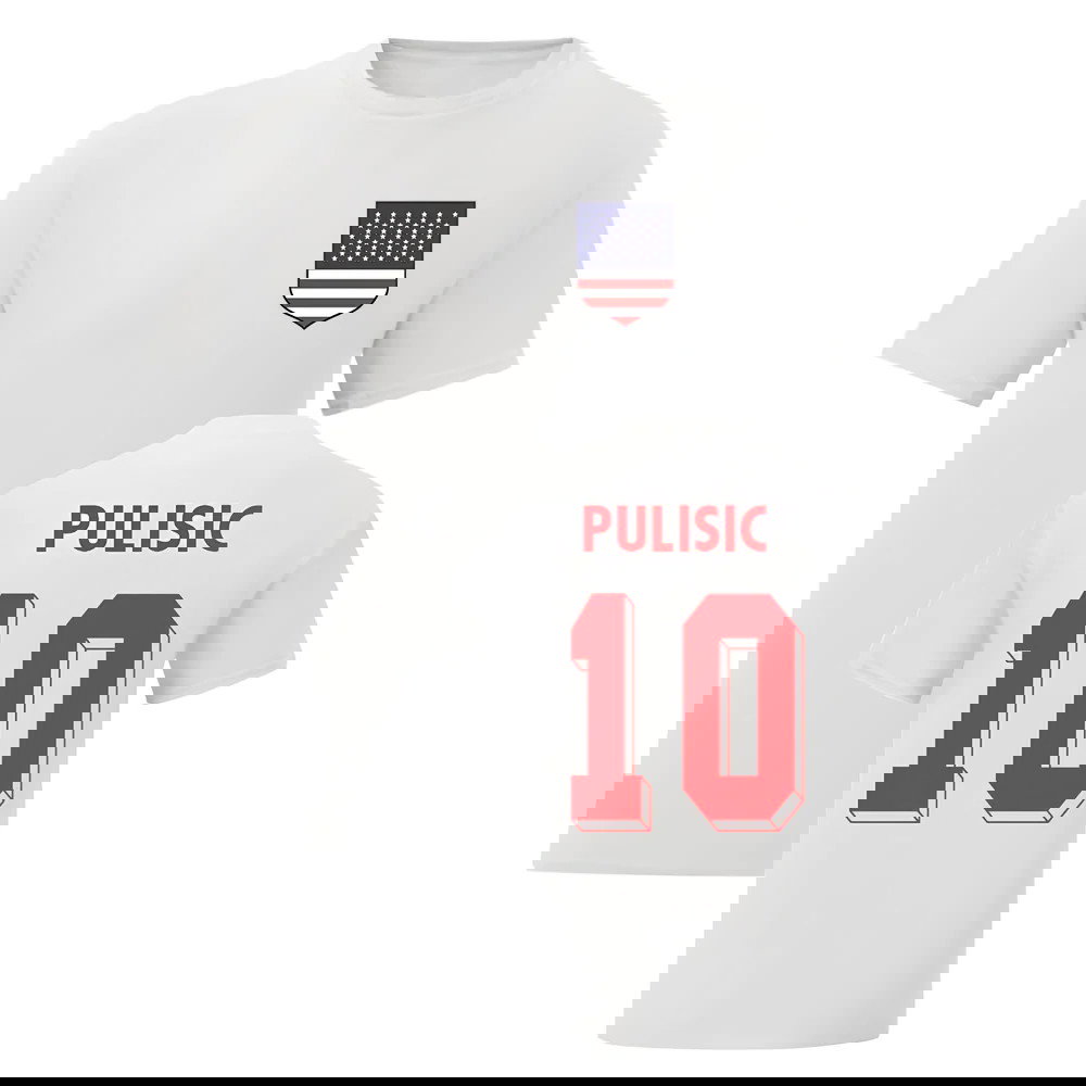 Christian Pulisic USA National Hero Tee (White)