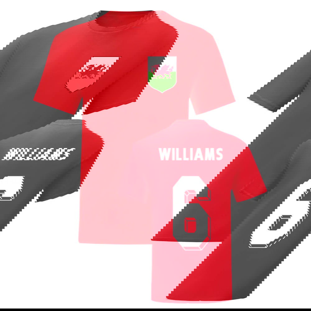 Ashley Williams Wales National Hero Tee (Red)
