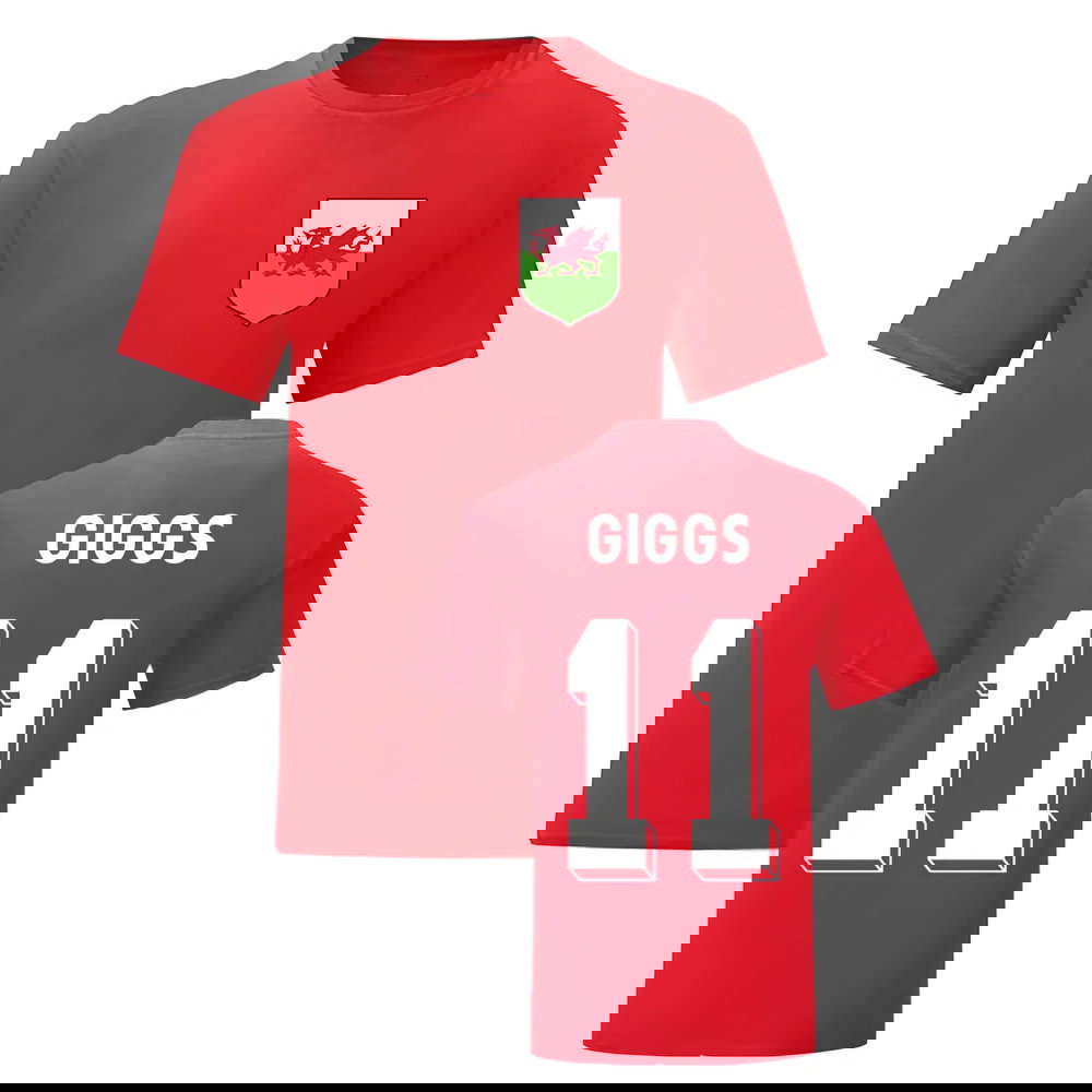 Ryan Giggs Wales National Hero Tee (Red)