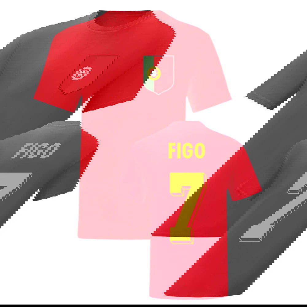 Luis Figo Portugal National Hero Tee (Red)