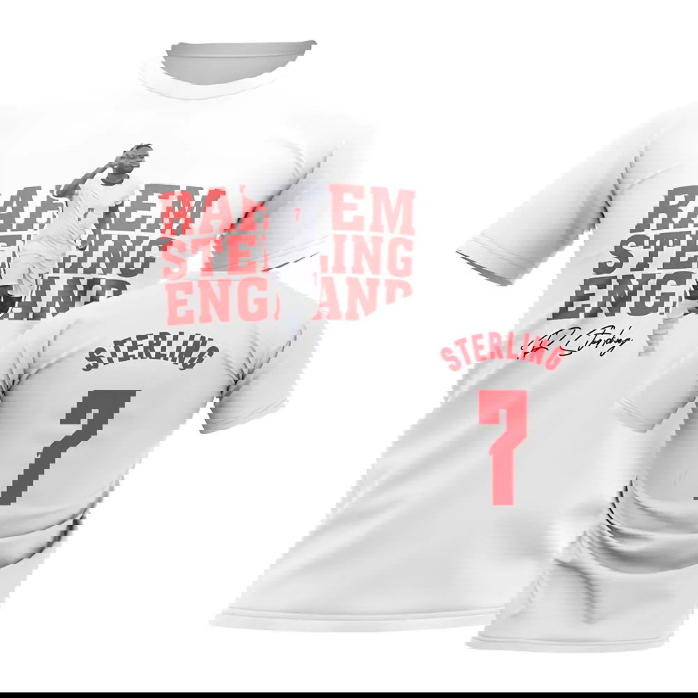 Raheem Sterling England Player Tee (White)