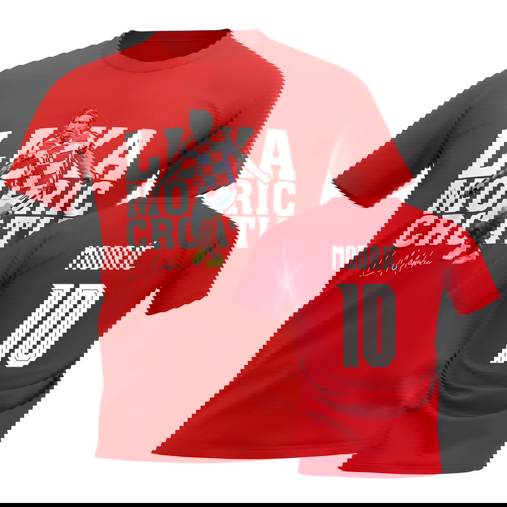 Luka Modric Croatia Player Tee (Red)