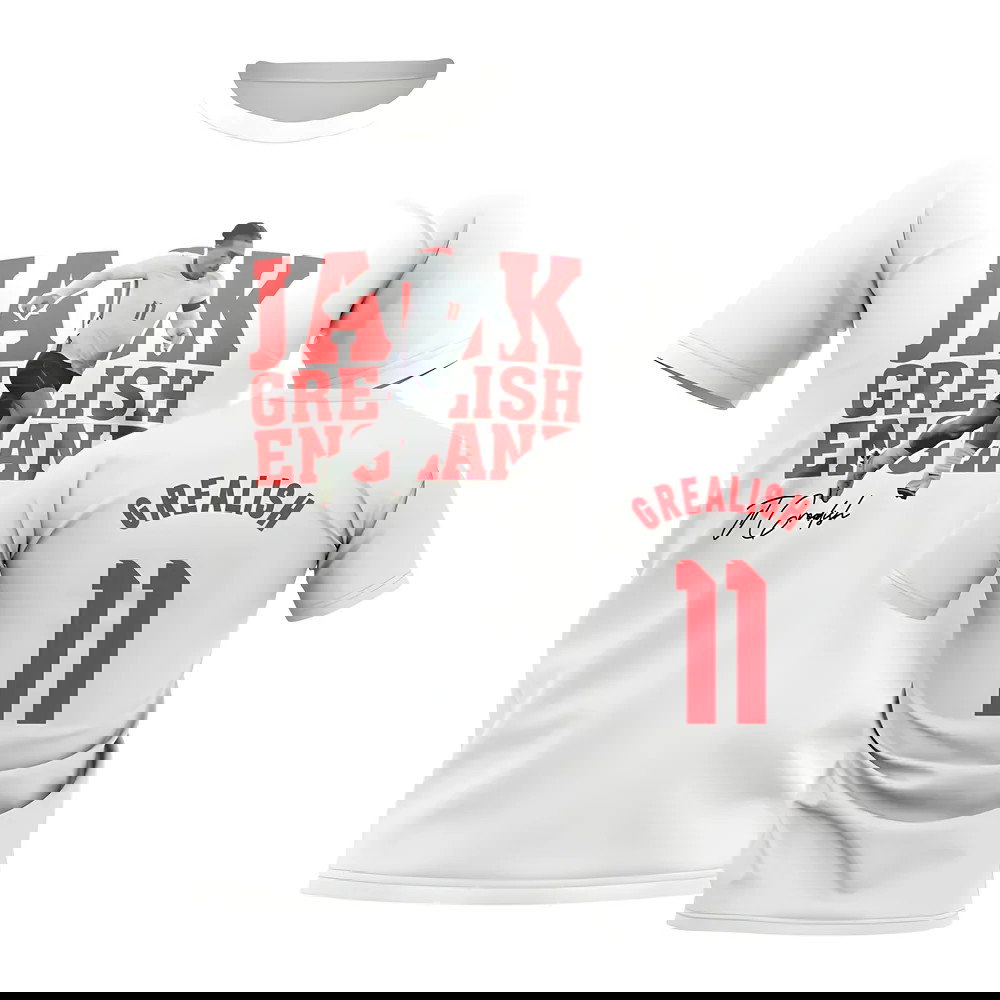 Jack Grealish England Player Tee (White)