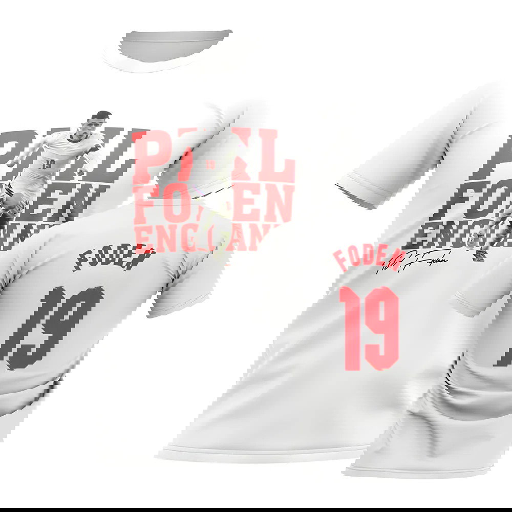 Phil Foden England Player Tee (White)