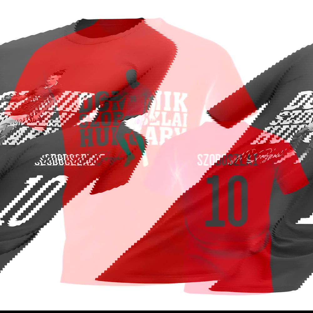Dominik Szoboszlai Hungary Player Tee (Red)