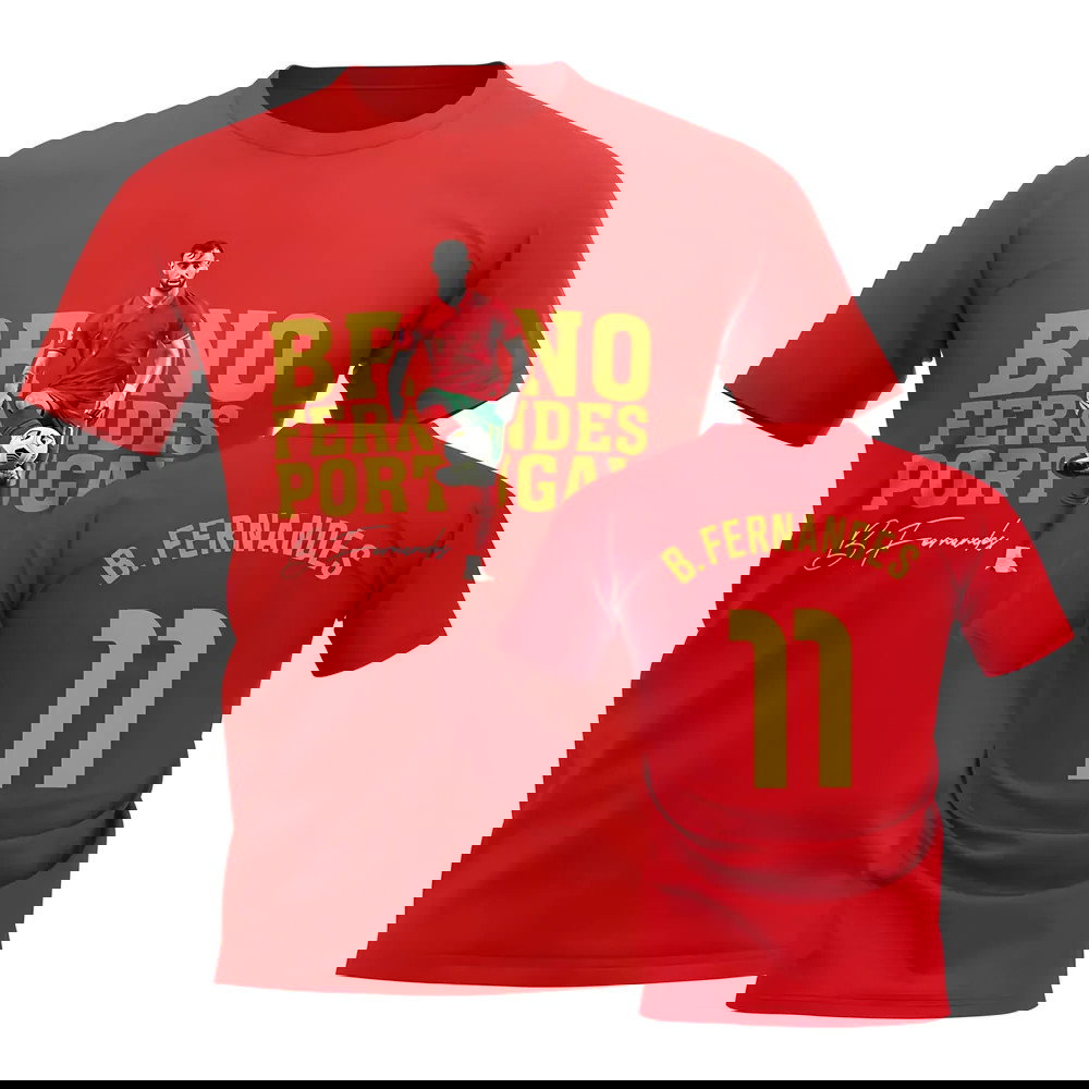 Bruno Fernandes Portugal Player Tee (Red)