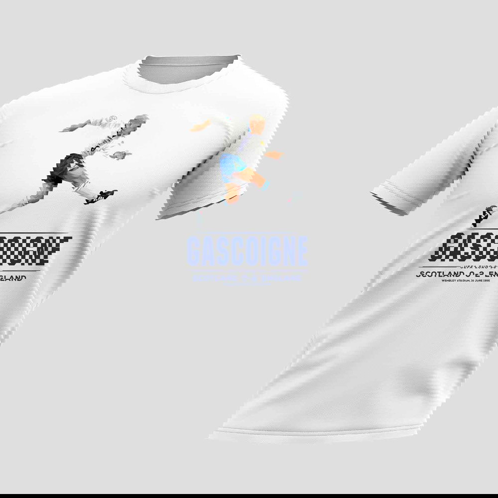 Paul Gascoigne Player T-Shirt (White)