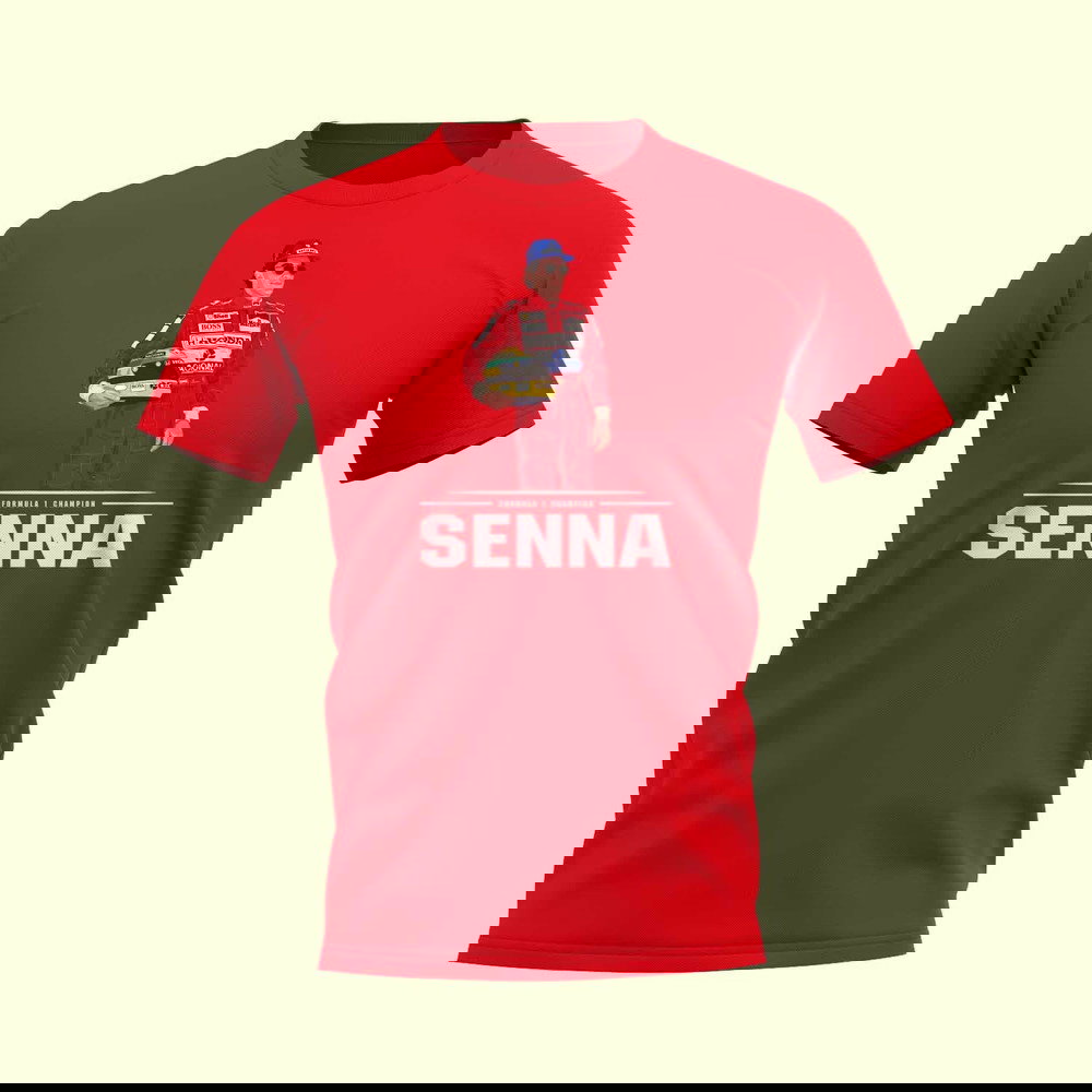 Ayrton Senna Driver T-Shirt (Red)