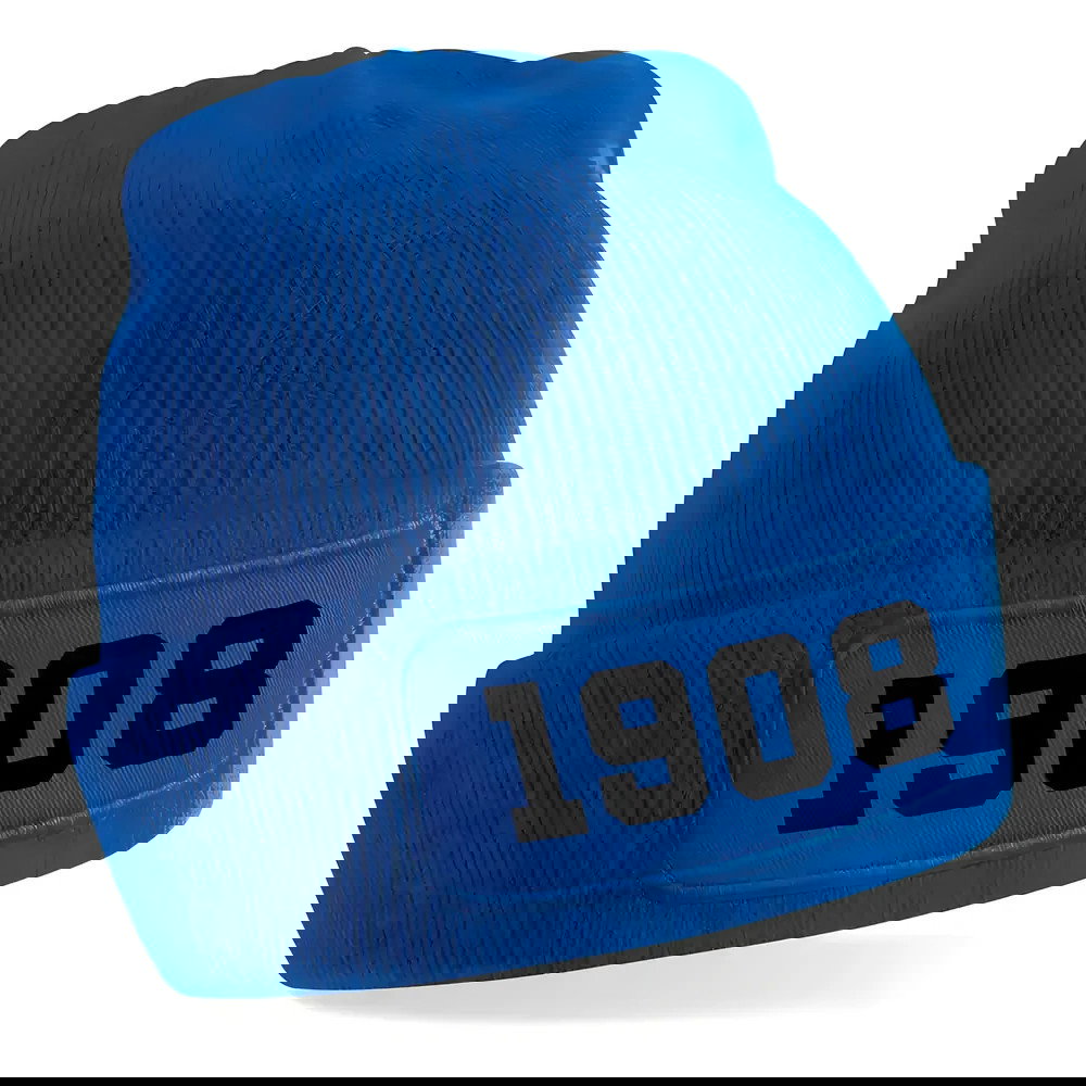 Milan 1908 Football Beanie Hat (Blue)