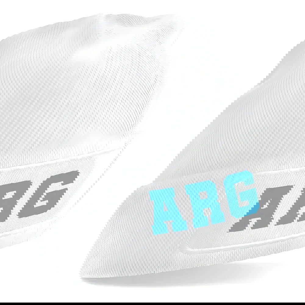 Argentina National Football Beanie Hat (White)