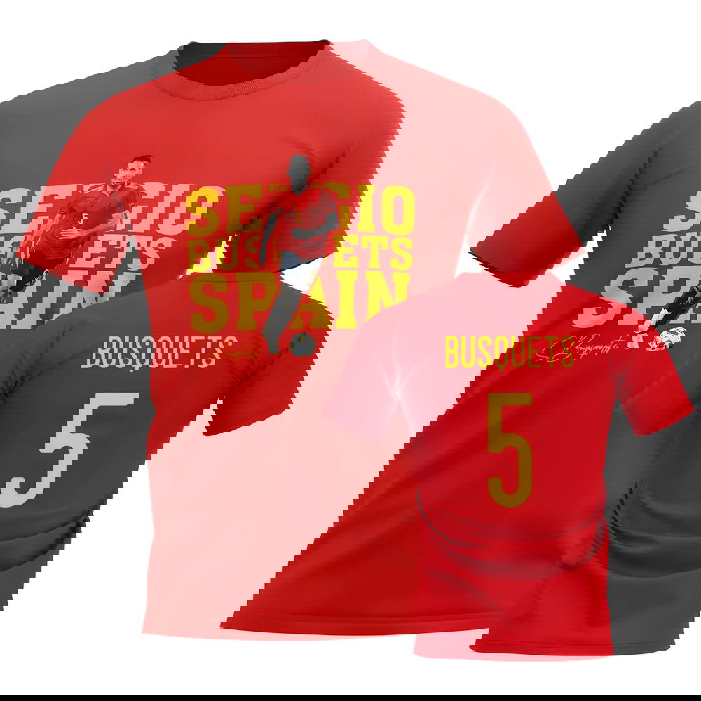 Sergio Busquets Spain Player Tee (Red)