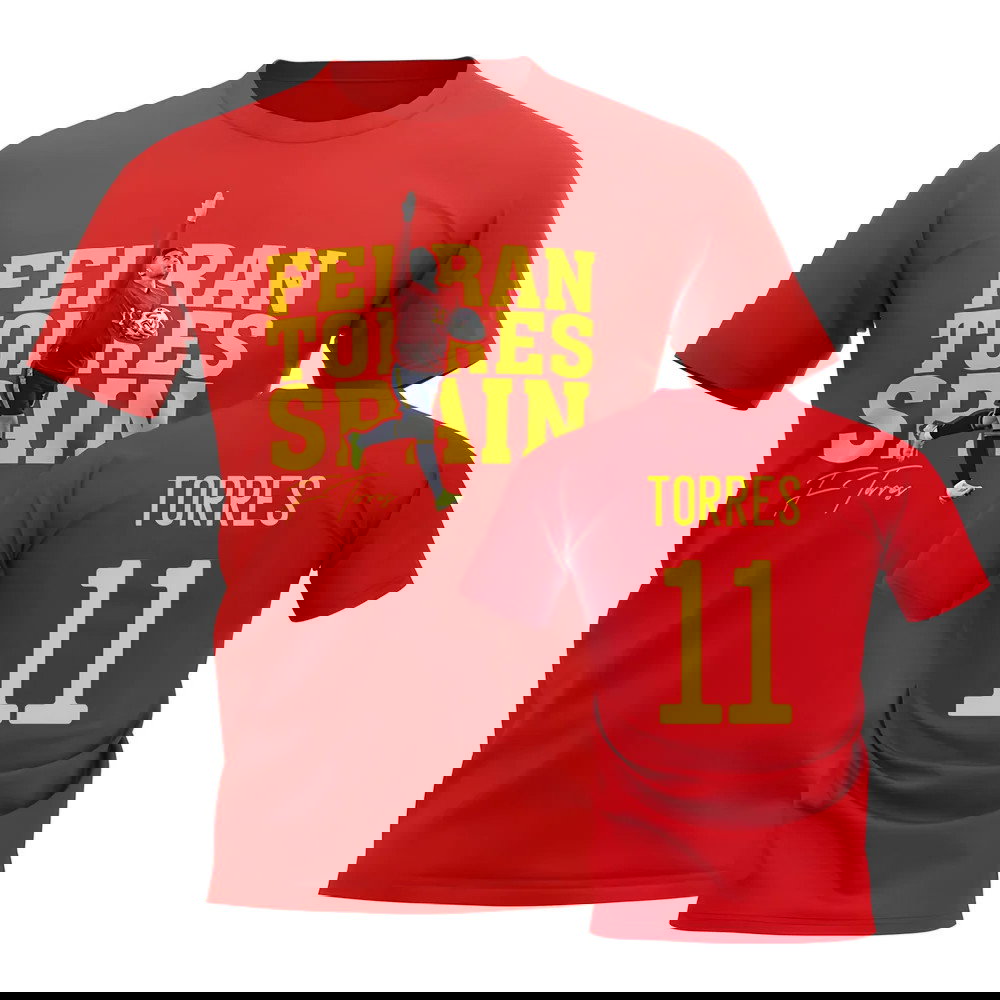 Ferran Torres Spain Player Tee (Red)