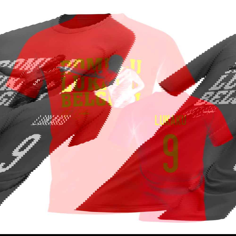 Romelu Lukaku Belgium Player Tee (Red)