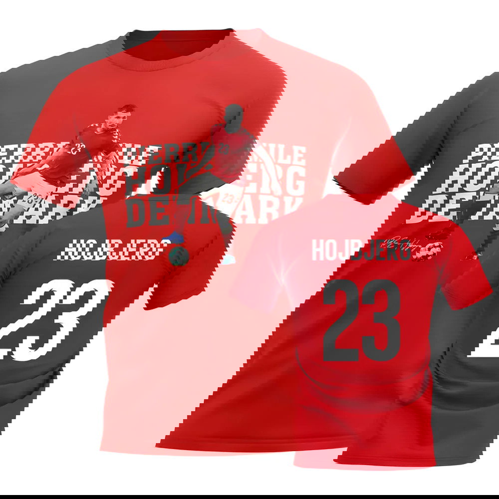 Pierre Emile Hojbjerg Denmark Player Tee (Red)