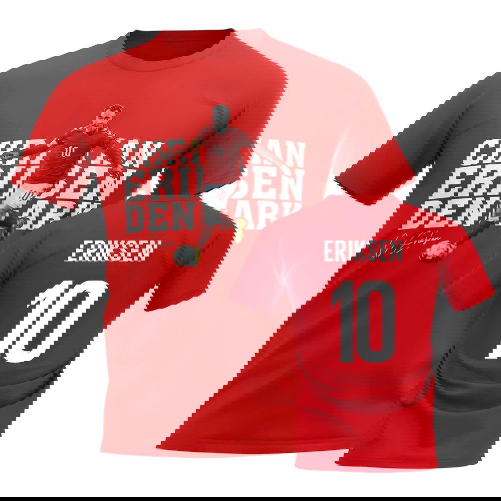 Christian Eriksen Denmark Player Tee (Red)