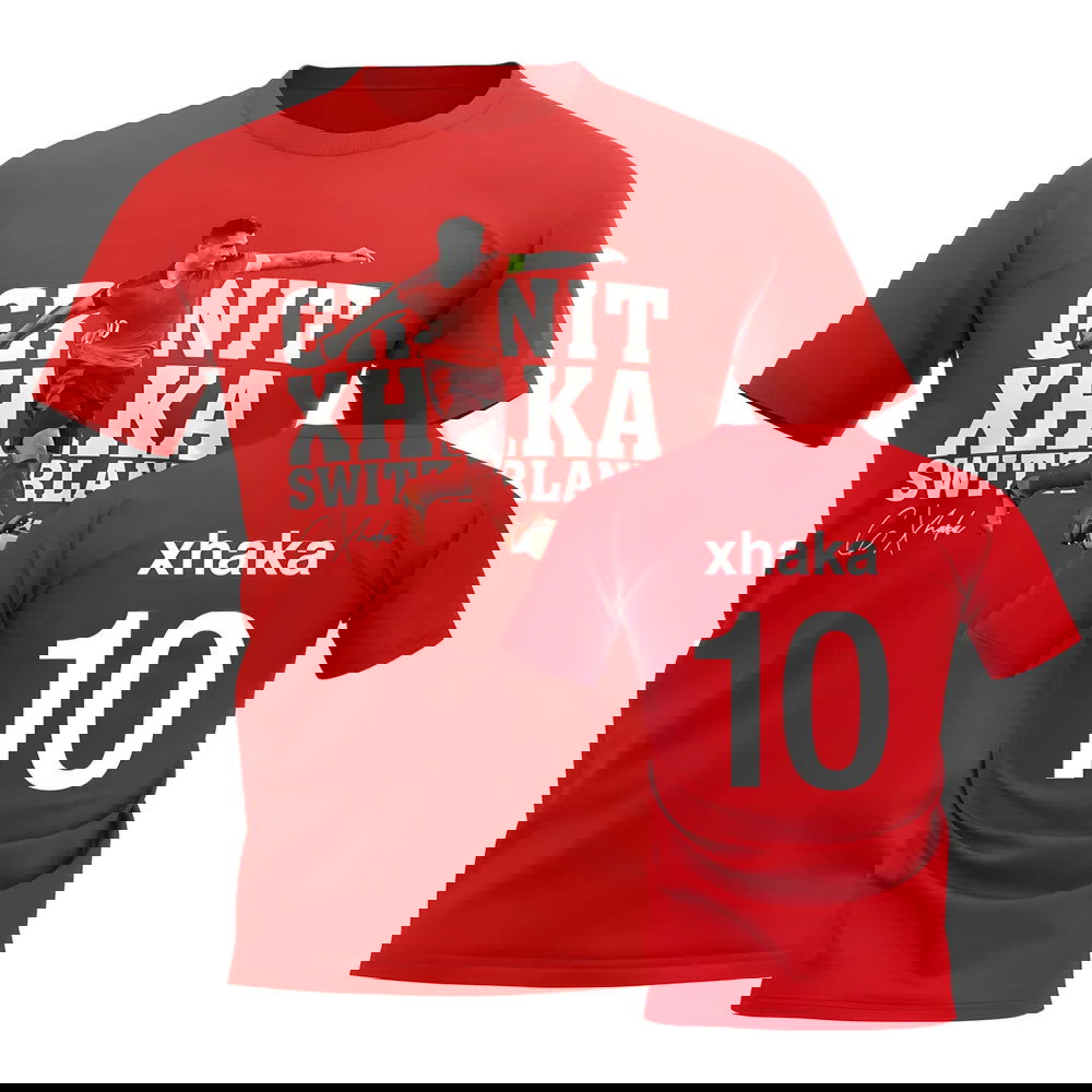 Granit Xhaka Switzerland Player Tee (Red)