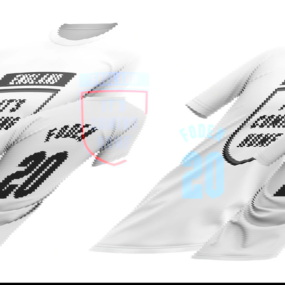 England Its Coming Home T-Shirt (Foden 20) - White
