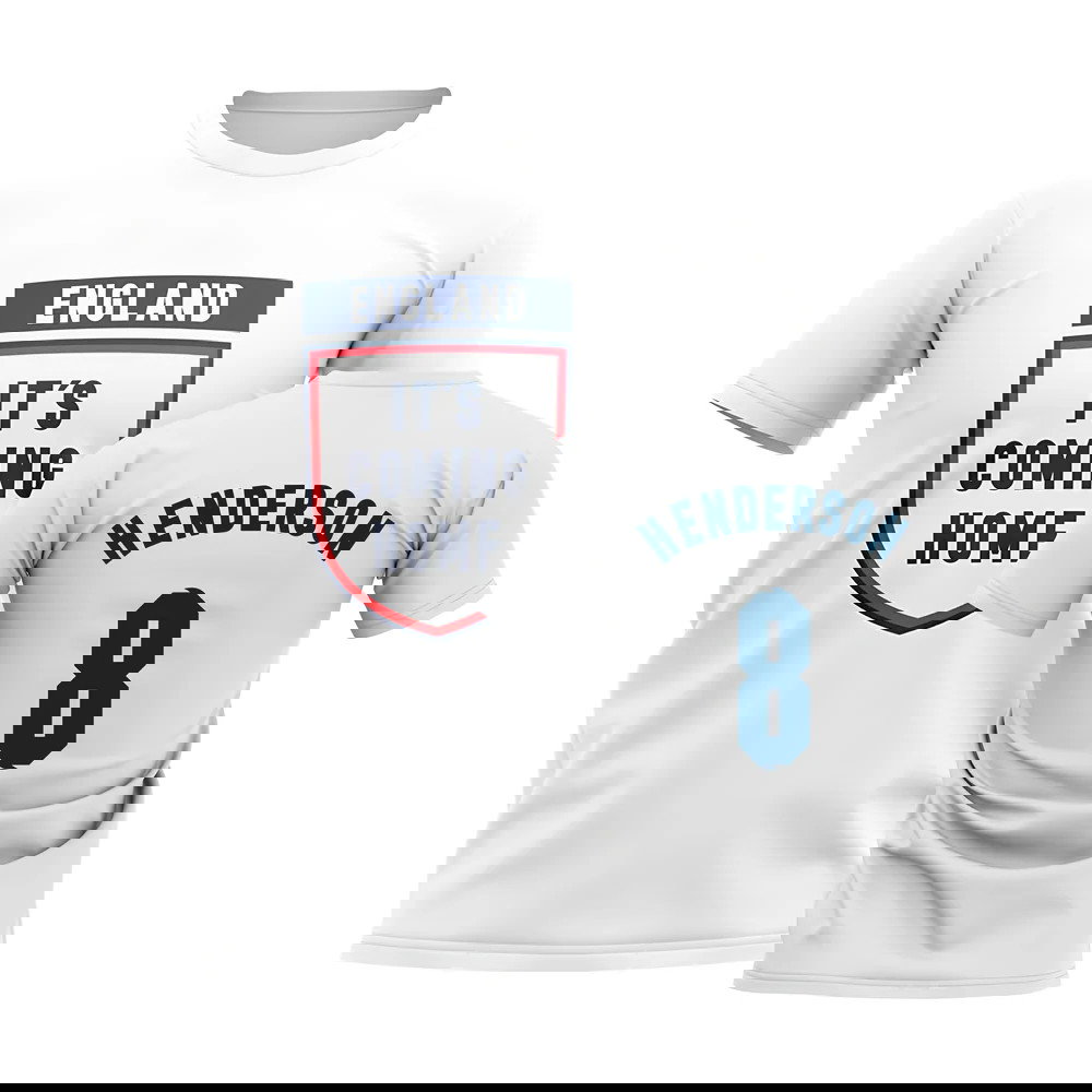 England Its Coming Home T-Shirt (Henderson 8) - White