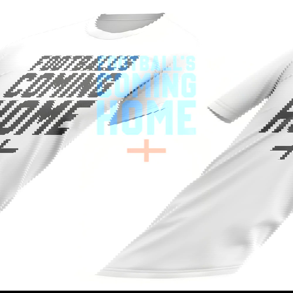 England Footballs Coming Home T-Shirt - Flag/White