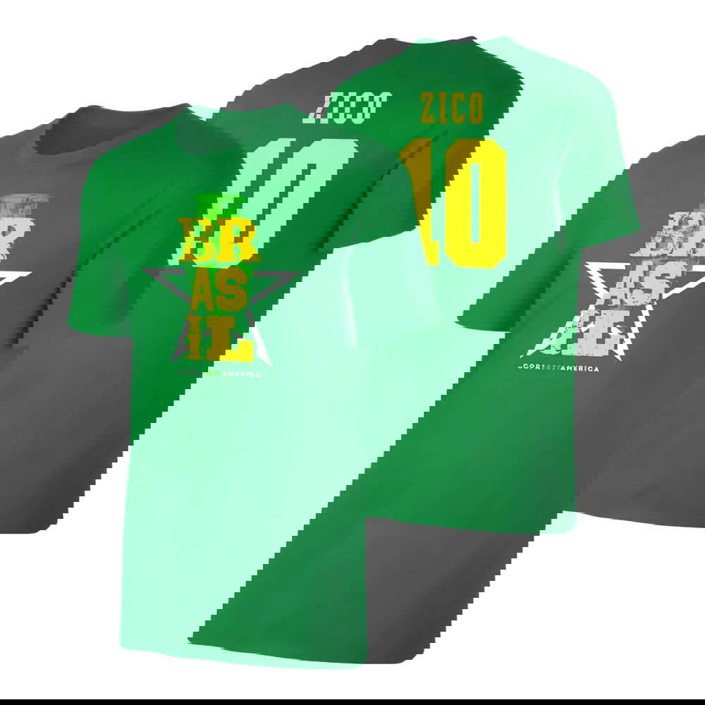 Brazil Qualifiers T-Shirt (Zico 10) Green