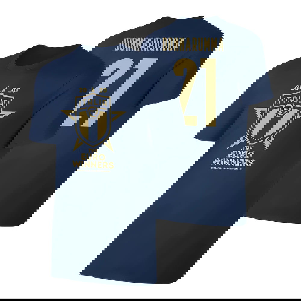 Italy WINNERS Euro 2020 (Donnarumma 21) Dark Blue