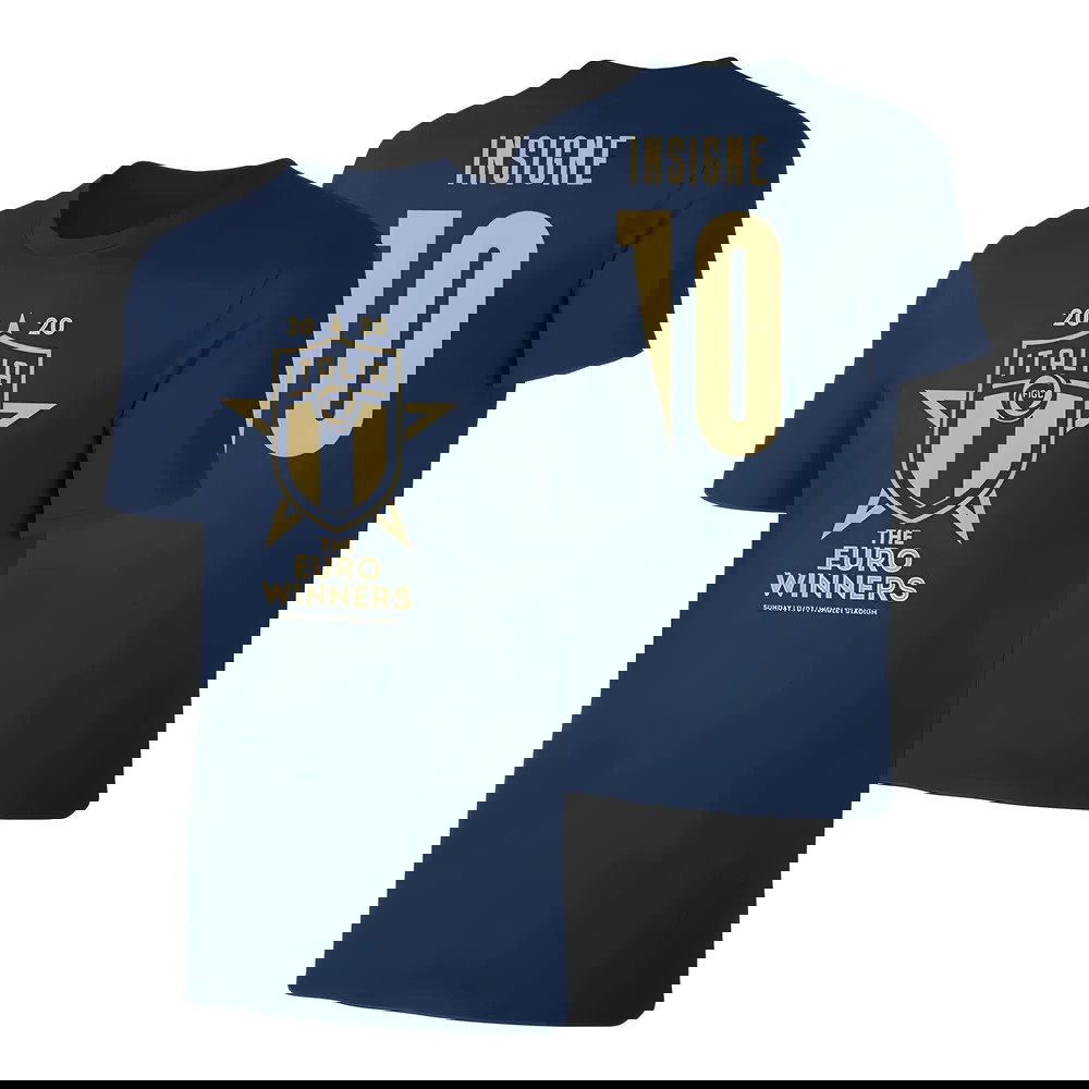 Italy WINNERS Euro 2020 (Insigne 10) Dark Blue