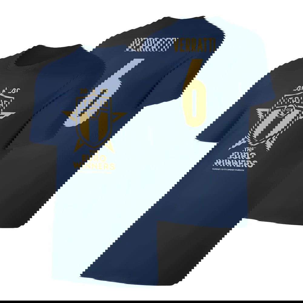 Italy WINNERS Euro 2020 (Verratti 6) Dark Blue