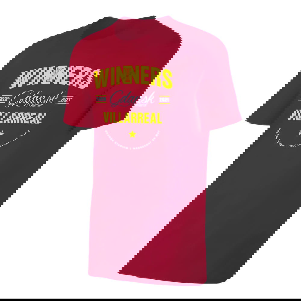 Villarreal WINNERS 2021 T-Shirt - Crimson