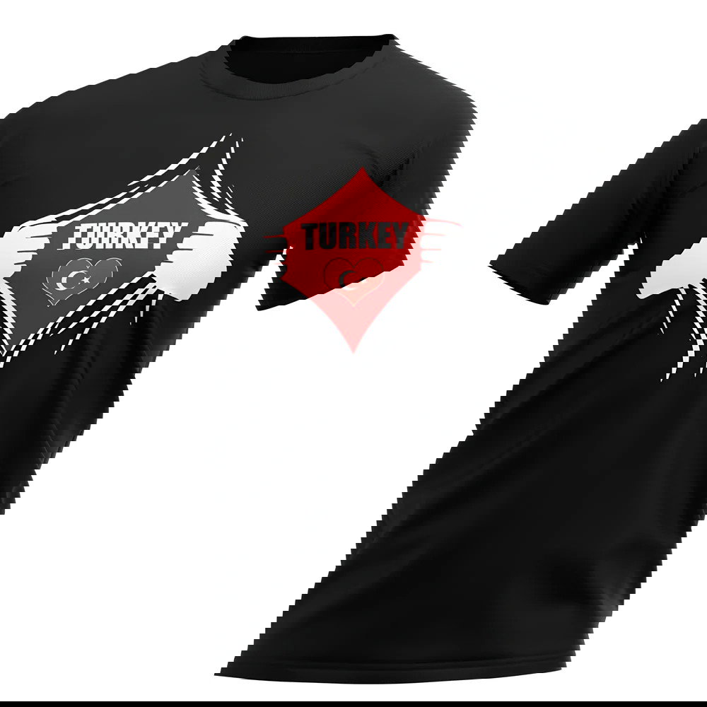 Turkey Chest Badge T-Shirt (Black)