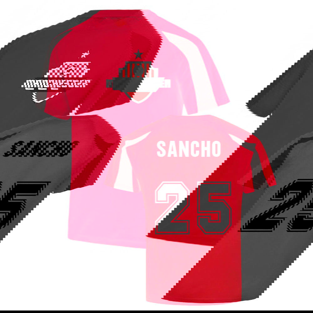 Jadon Sancho Man Utd Sports Training Jersey (Red)