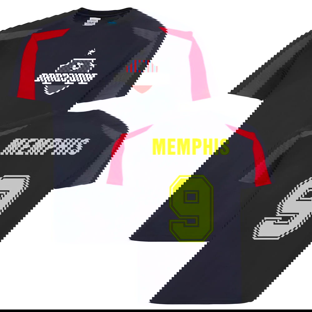 Memphis Depay Barcelona Sport Training Jersey (Navy)