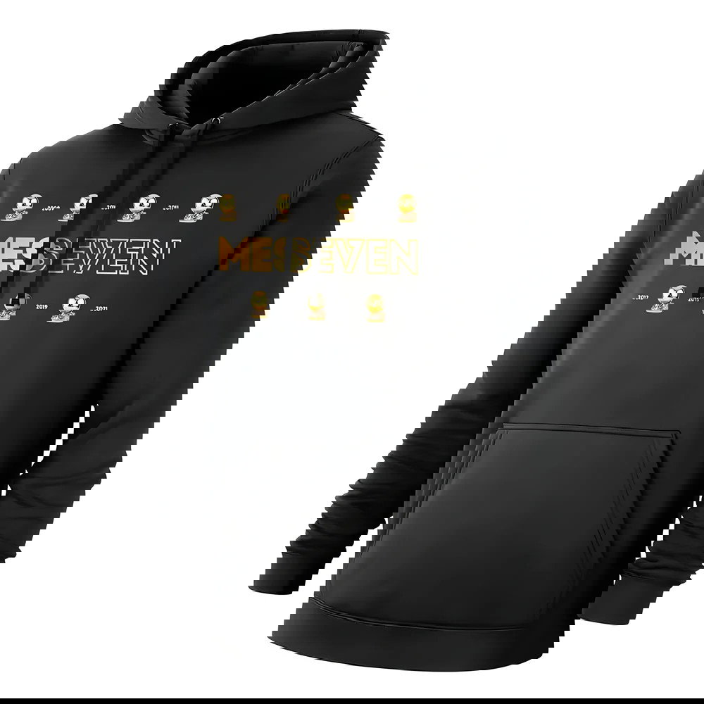 Lionel Messi MESSEVEN footer with hood, black