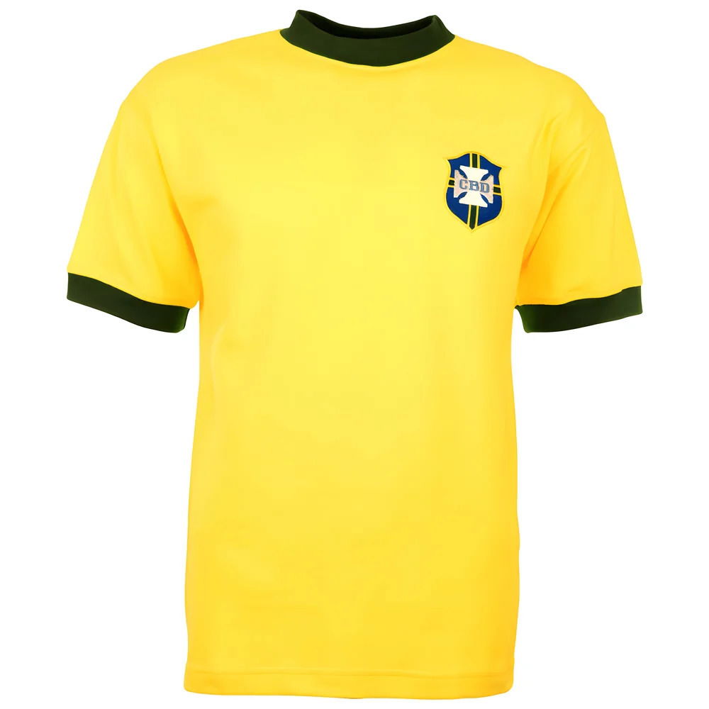 Brazil 1970 World Cup No 10 Kids Retro Football Shirt