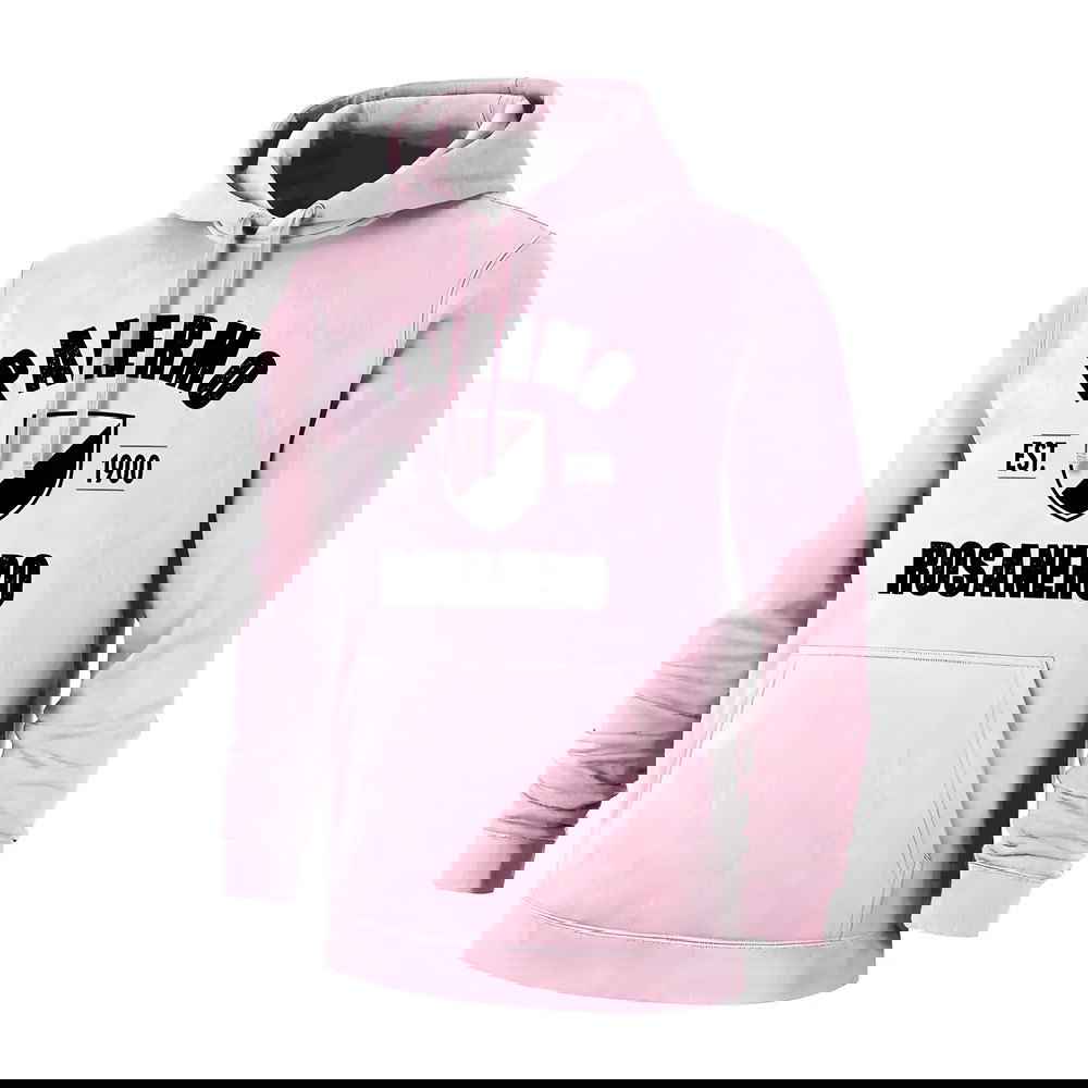 Palermo Est.1900 retro footer with hood, melanze pink