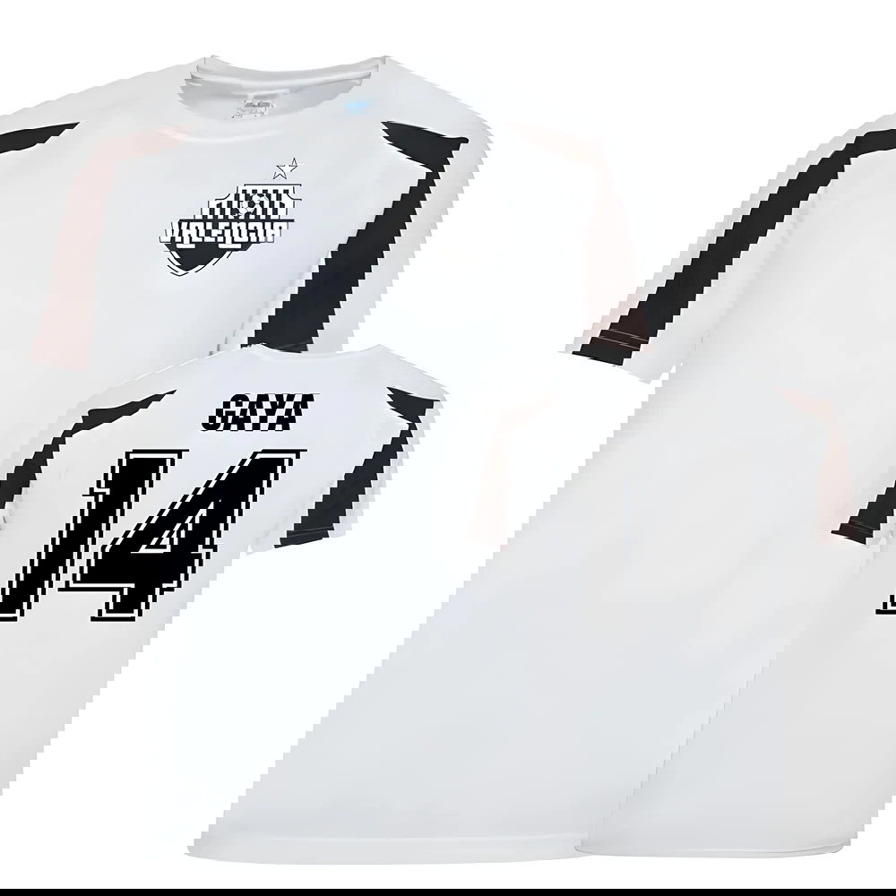 Jose Gaya Valencia Sports Training Jersey (White/Black)